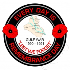 Gulf War 90 - 91 Veterans Remembrance Day Sticker